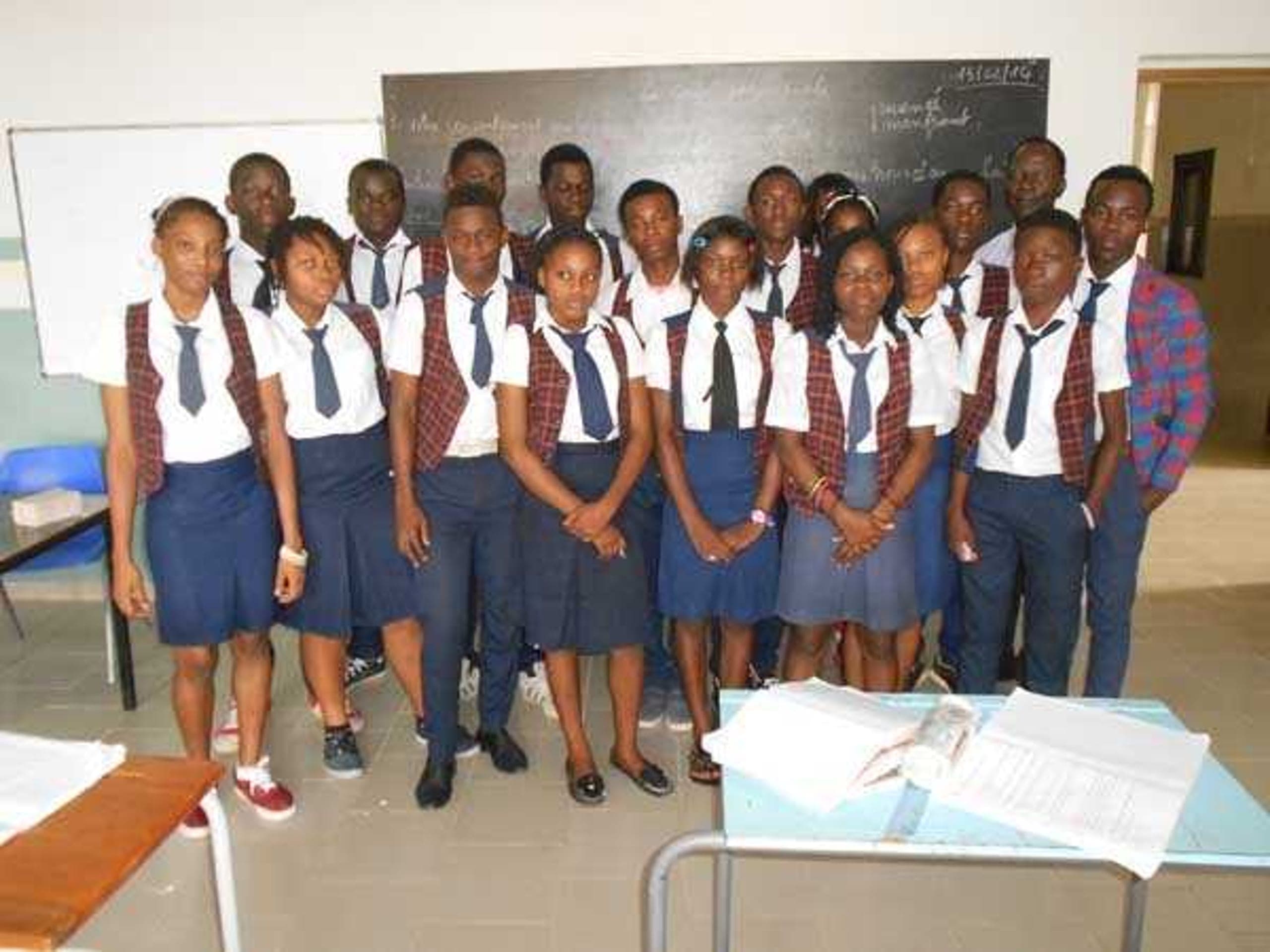Groupe d'élèves du Lycée Berthe et Jean
